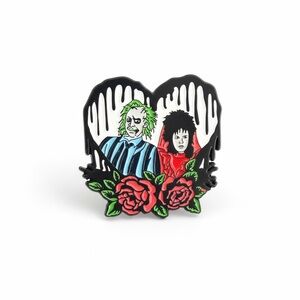 Beetlejuice Wedding Enamel Pin